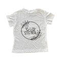3-4Y White Big Sister T-Shirt