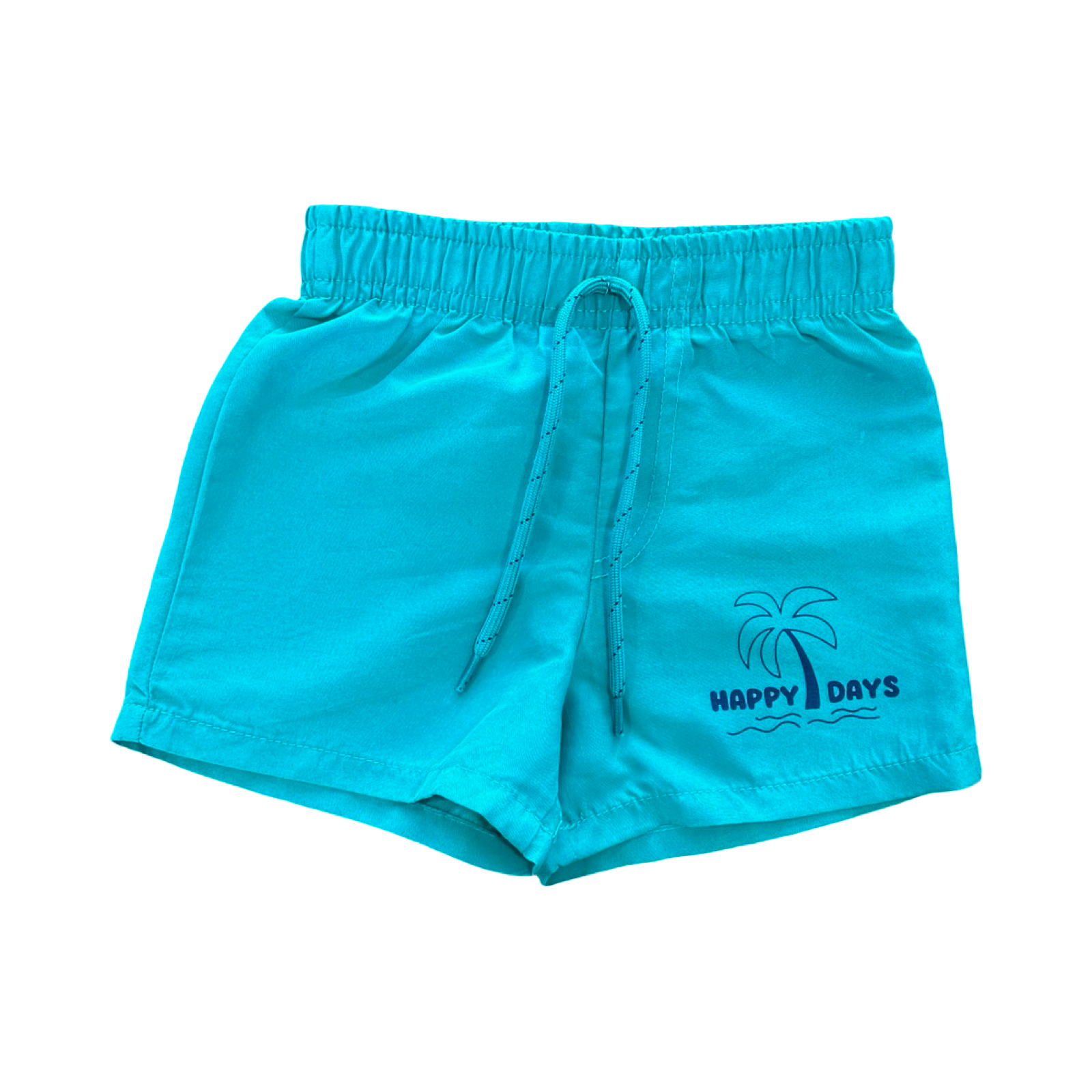 6-12M Green Happy Days Board Shorts - Cuddlesome