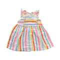 6-12M Multicoloured Cotton Stripe Dress - Woolworths