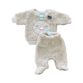 *NEW* Tiny Baby Beige Bear Fleece 2pc Winter Set - Ackermans