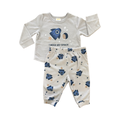 6-12M 2pc Grey & Blue Rocket Pyjamas - Cuddlesome