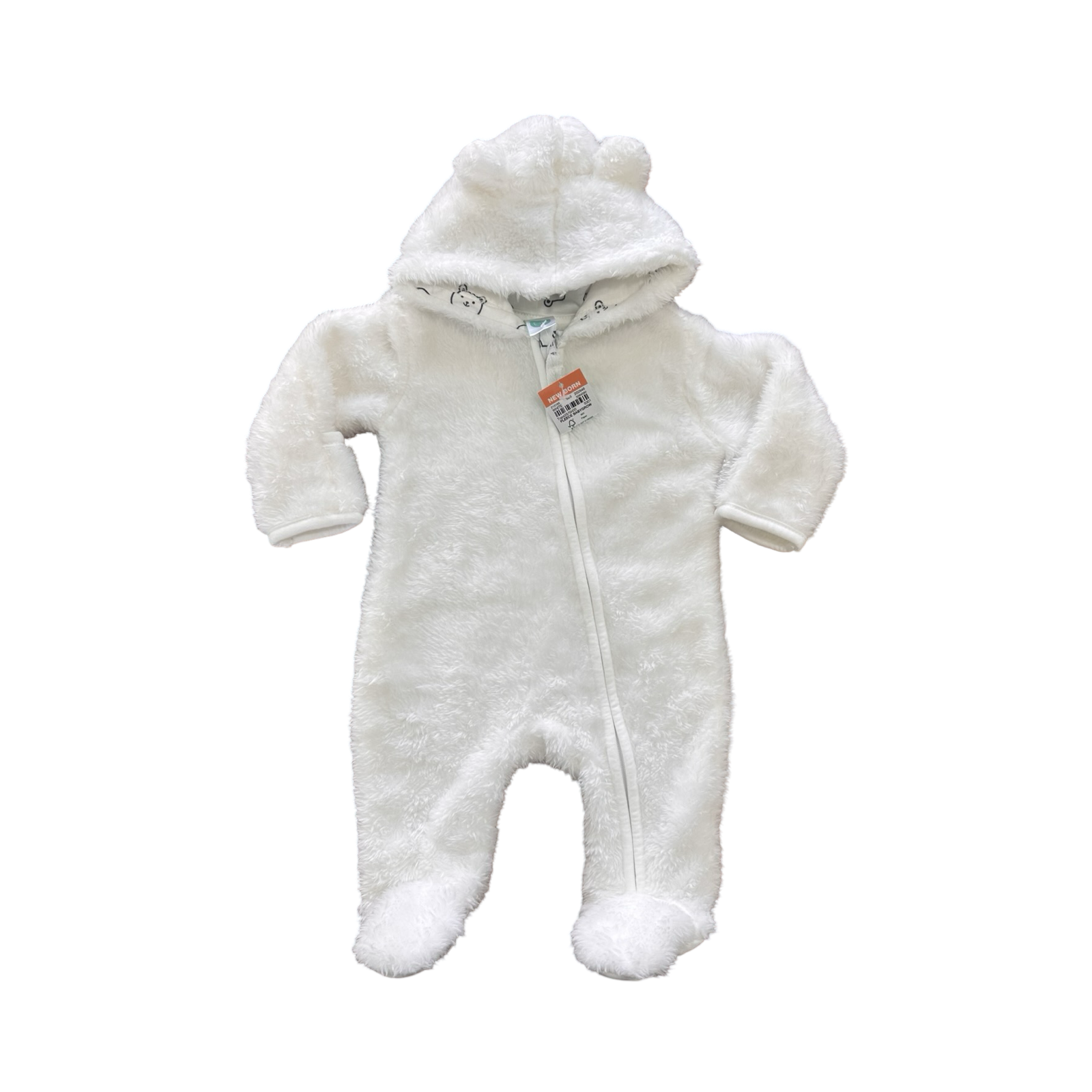 *NEW* White Bear Fleece Onesie - Ackermans