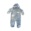 *NEW* 0-3M Blue Elephant Fleece Onesie - Ackermans
