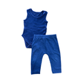 6-12M 2pc Navy Bodysuit & Pants - Tiny tots & George