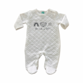 Newborn White Bear Padded Onesie - Ackermans
