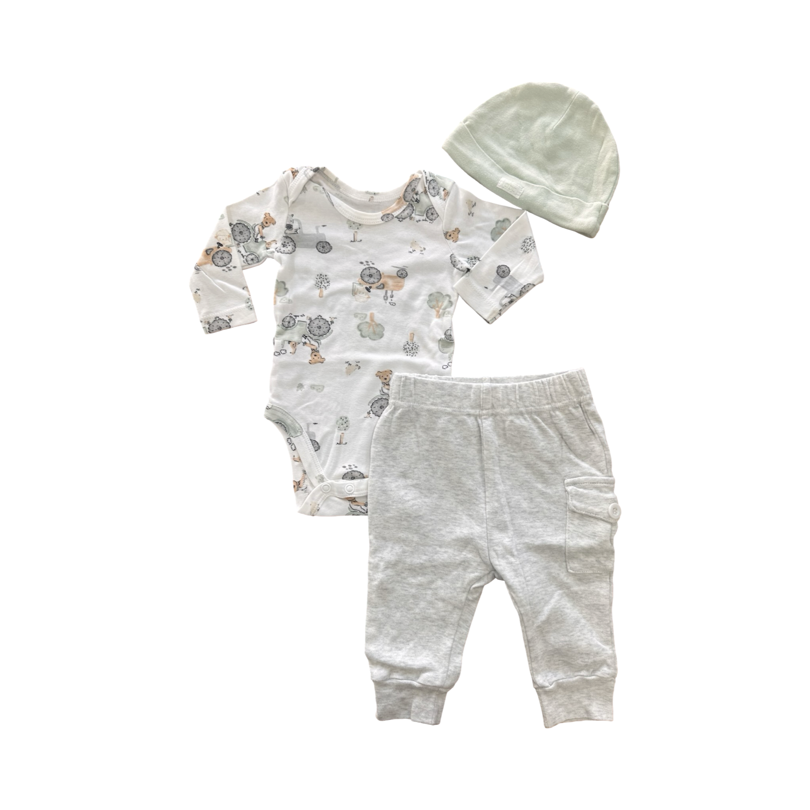 0-3M 3pc Farm Baby Set - Woolworths / Mr Price
