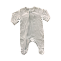 Newborn Green Cotton Zipper Onesie - Woolworths