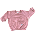 4-5Y Dusty Pink Sweater Top with Elastic Waist - Little Kids