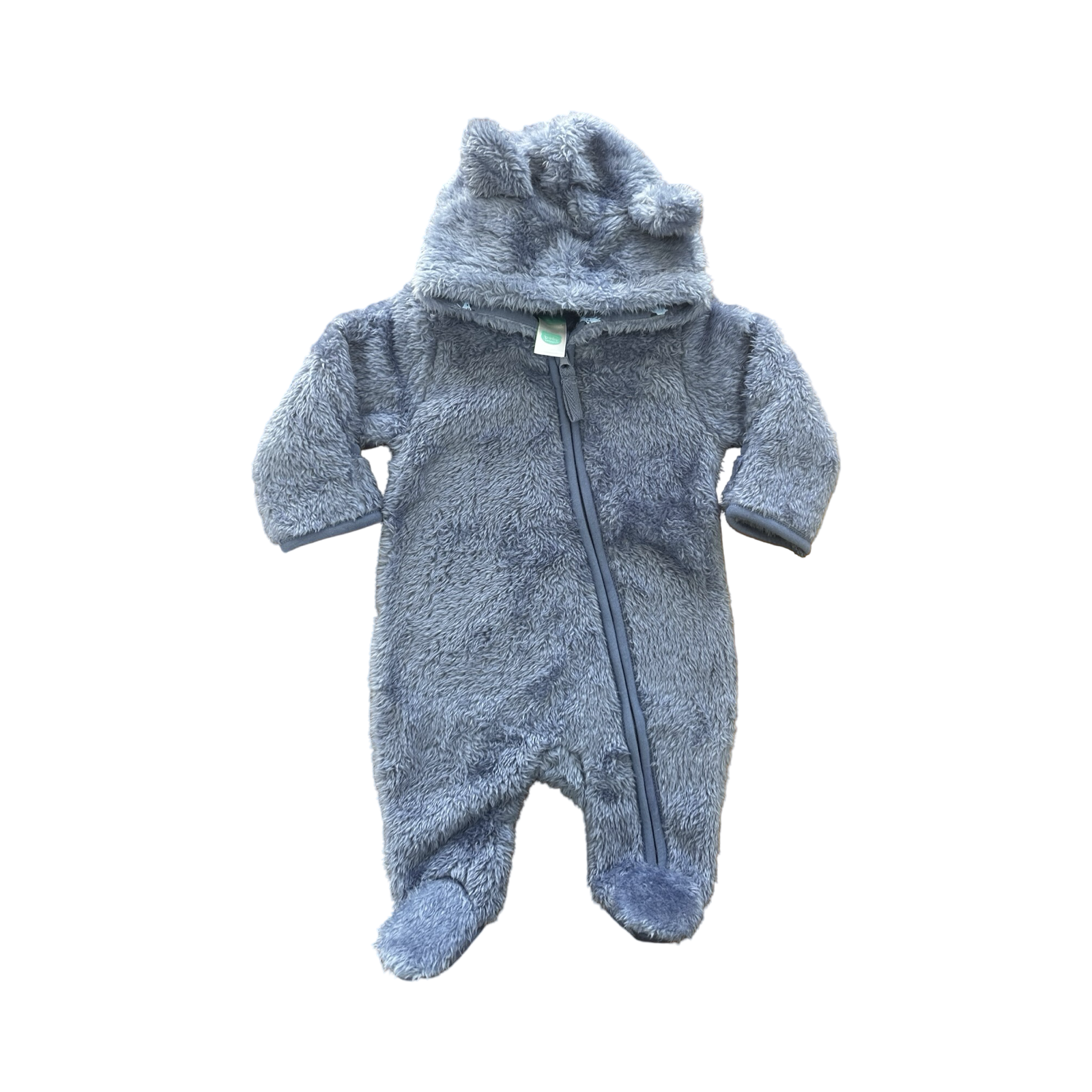 Newborn Blue Super Soft Zip Onesie - Ackermans
