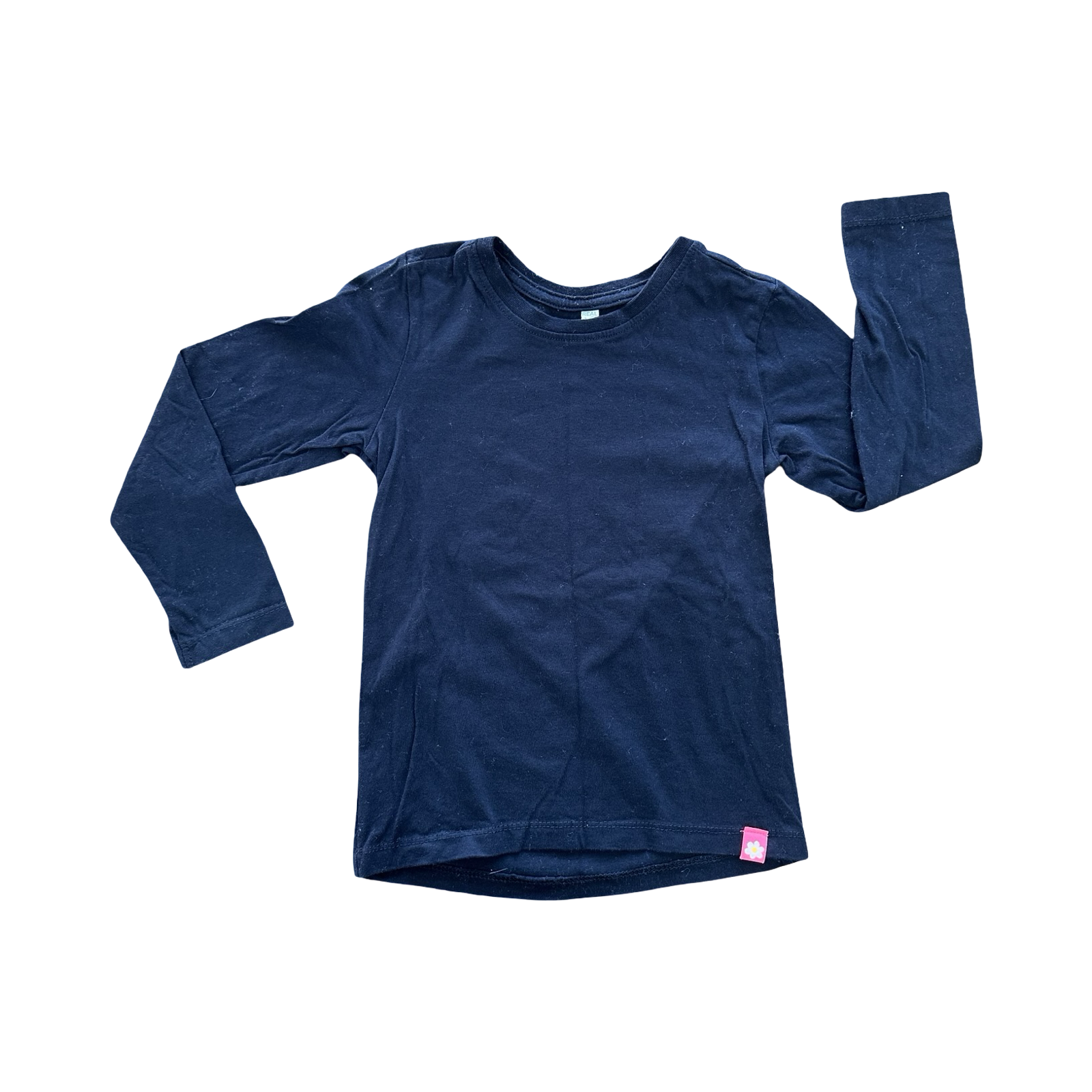 5-6Y Black Plain Long Sleeve T-Shirt - Real Kids