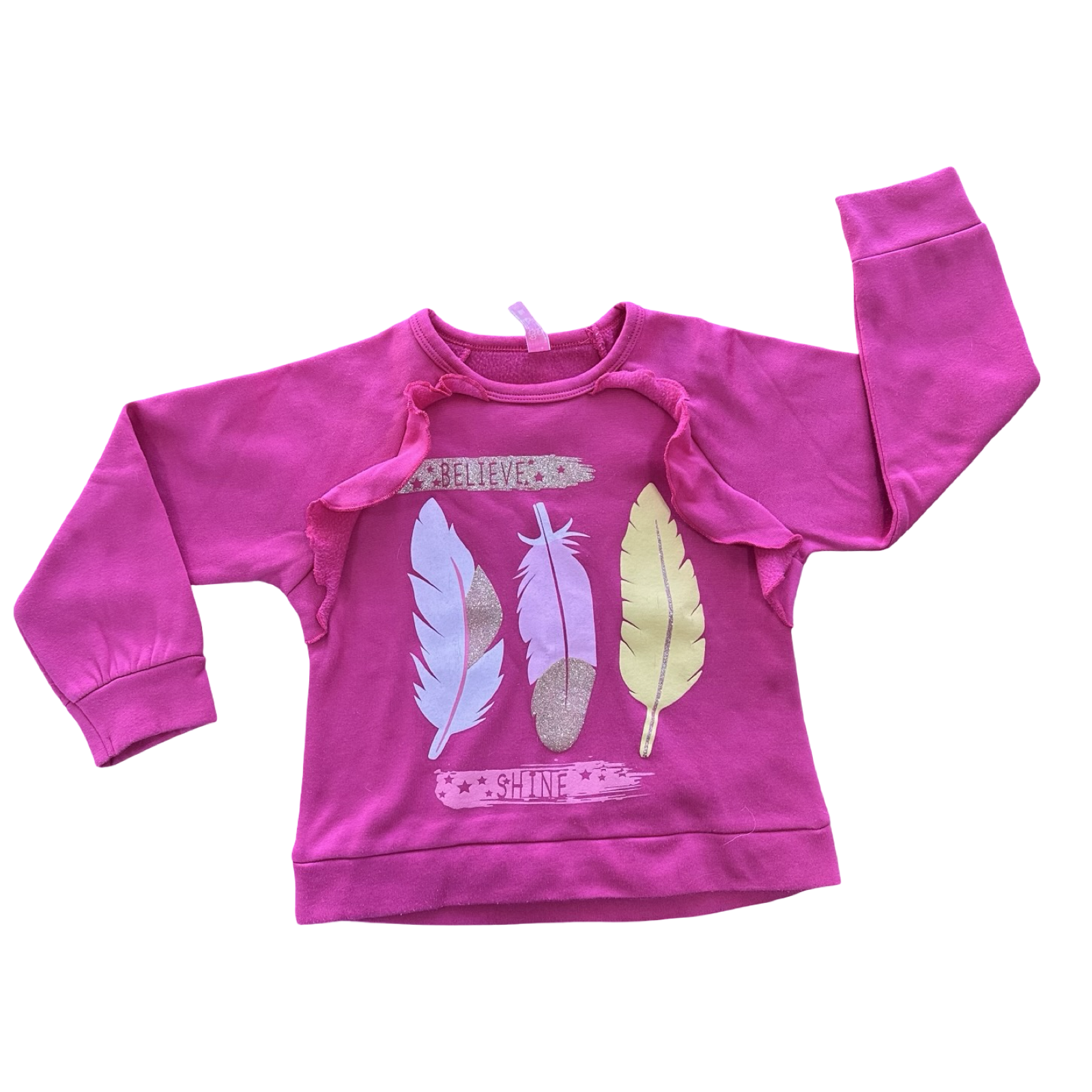 5-6Y Pink Believe Sweater Top - Cool Genes