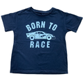 6Y Black Born to Race T-Shirt - Anko