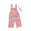 6-12M Peach & White Bodysuit with White Headband