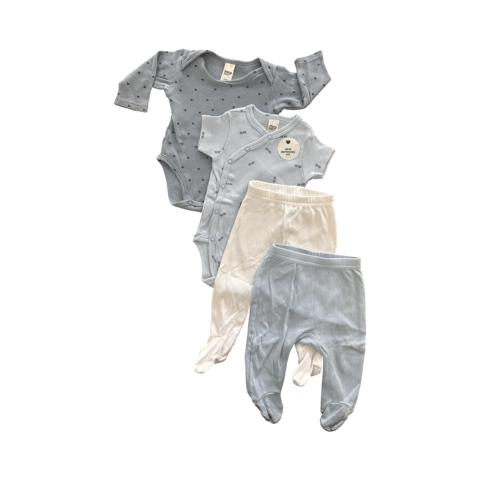 0-3M 4pc Blue Boy Set - Ackermans