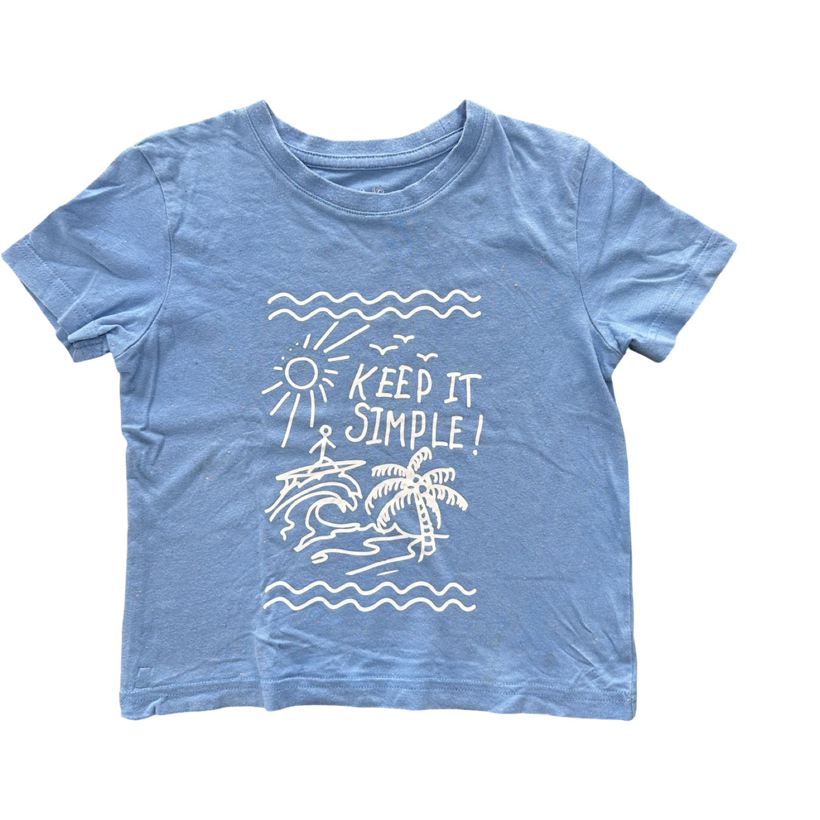 4-5Y Blue Keep It Simple T-Shirt - Real Kids