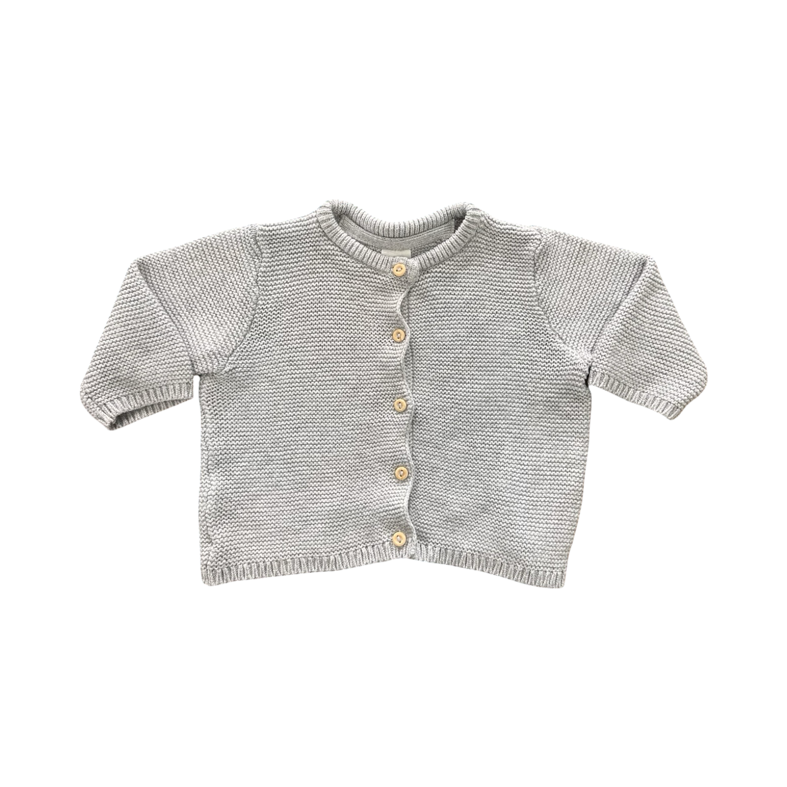 1-2M Grey Knitted Cardigan - H & M