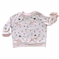 3-6M Pink Sweater Top with Garden Theme - Keedo