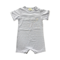 *NEW* 9-12M Blue Cotton Bodysuit with Embroidery Detail - Keedo