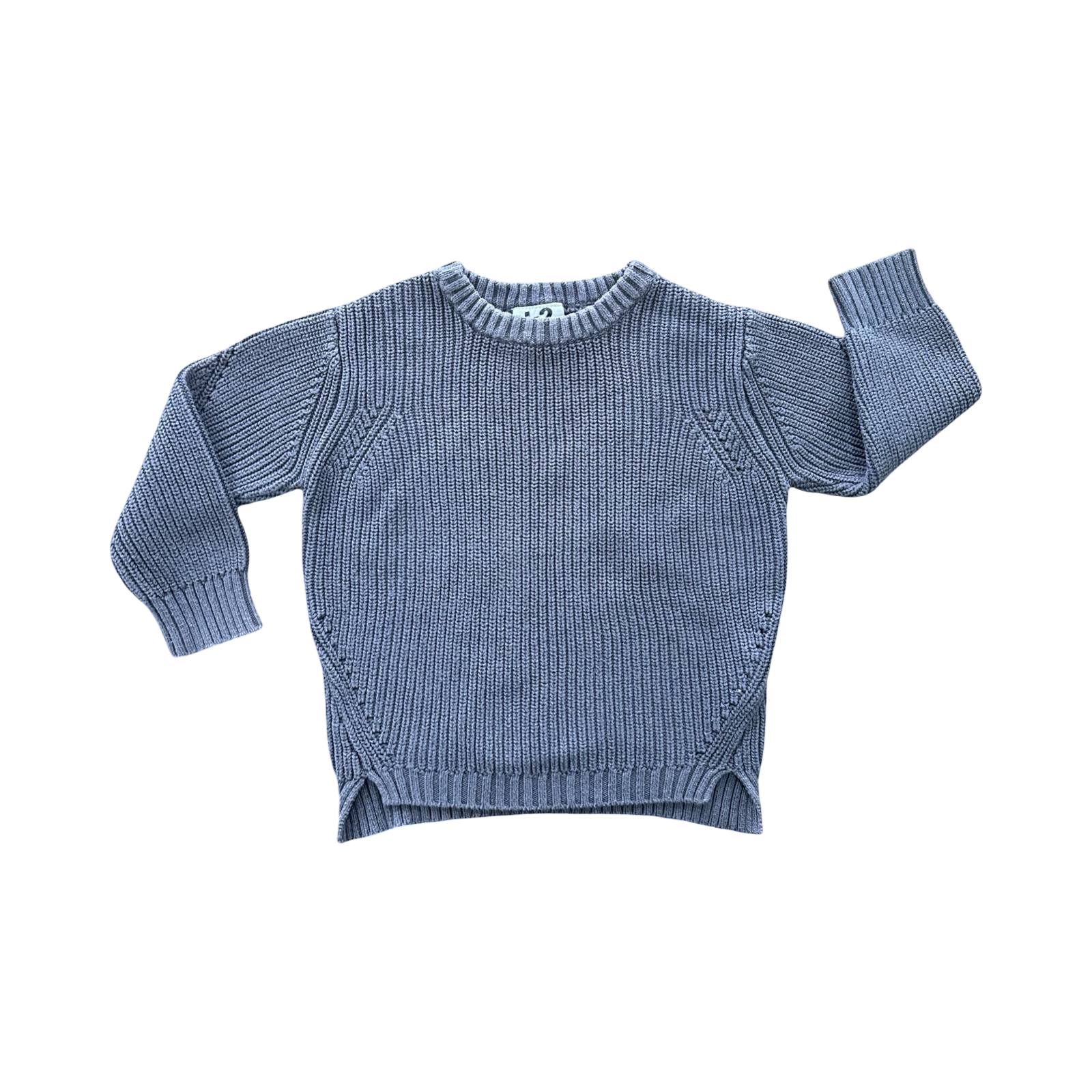 1-2Y Dark Grey Knitted Jersey - Cotton On