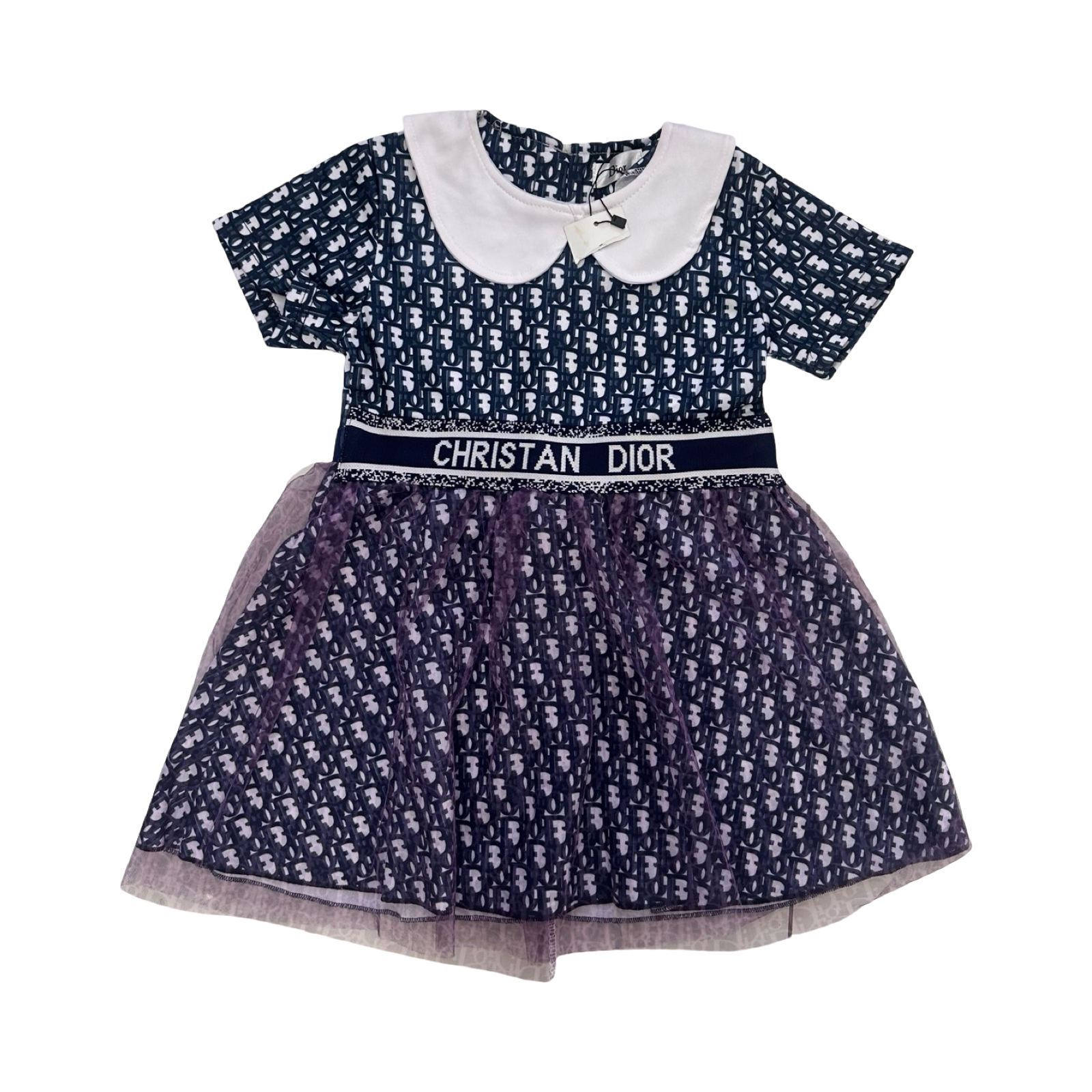 *NEW* 10Y Navy & White Beautiful Classy Dress - Dior