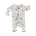 Newborn Cream Hearts Zipper Babygrow - Woolworths