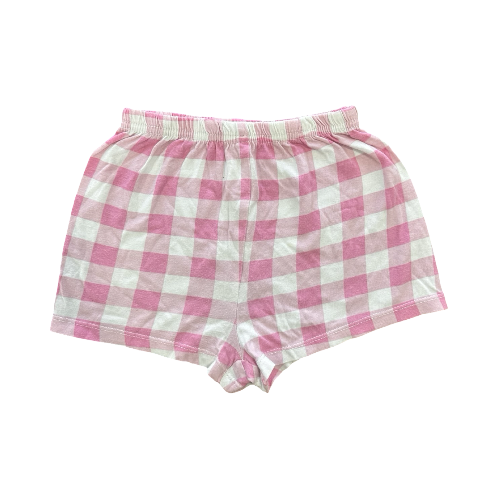 2Y White & Pink Check Shorts - Woolworths