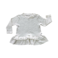 6-12M White Knitted Frill Top - Woolworths