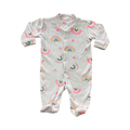 1-3MPink Rainbow Fleece Snapper Onesie - Woolworths