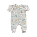 1-2M Pink Unicorn Cotton Snapper Babygrow - H & M