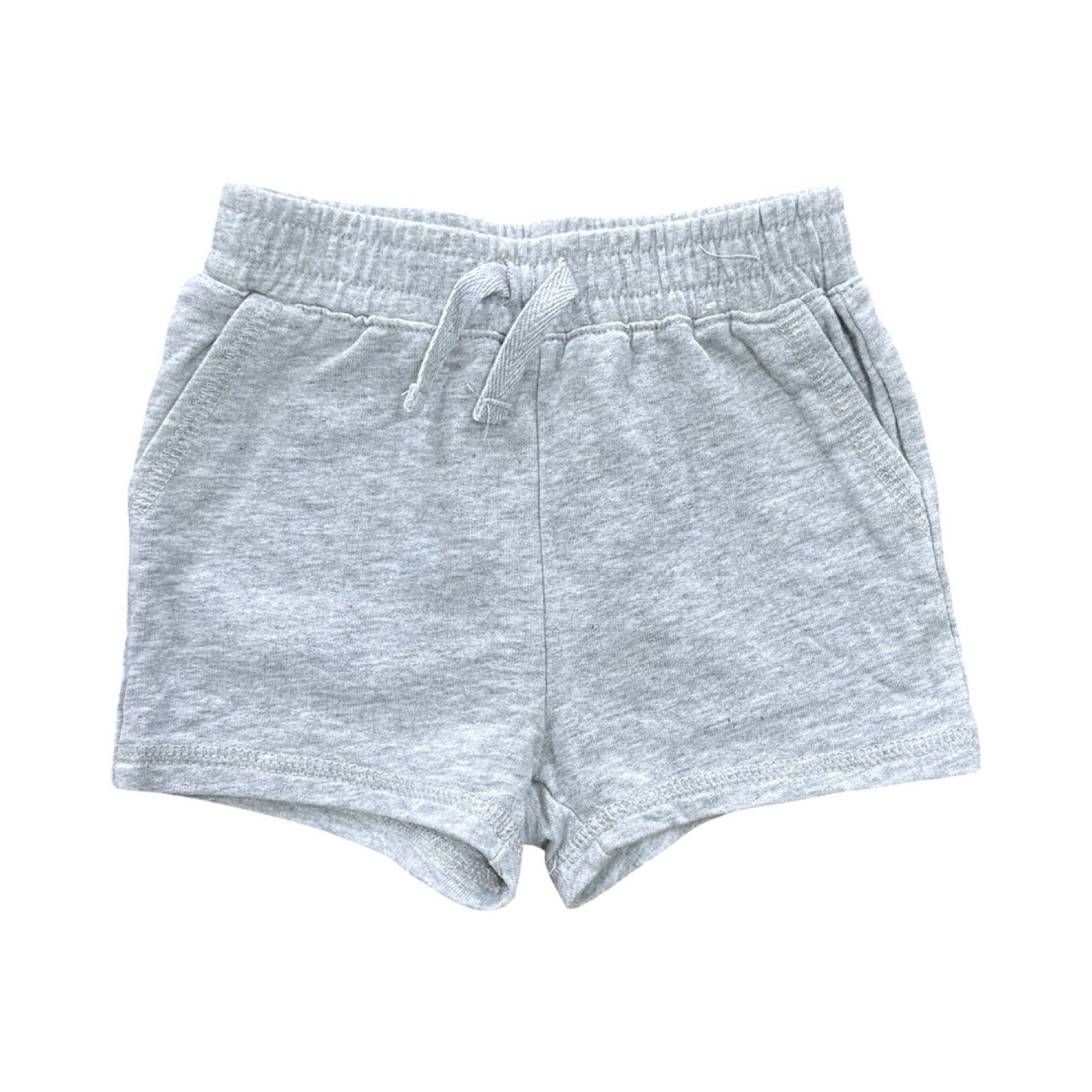 3-6M Grey Melange Cotton Shorts - Cotton On