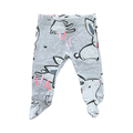 0-1M Grey Melange Bunny Footed Leggings - Next