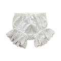Newborn White Cotton Classic Style Bloomer - Keedo