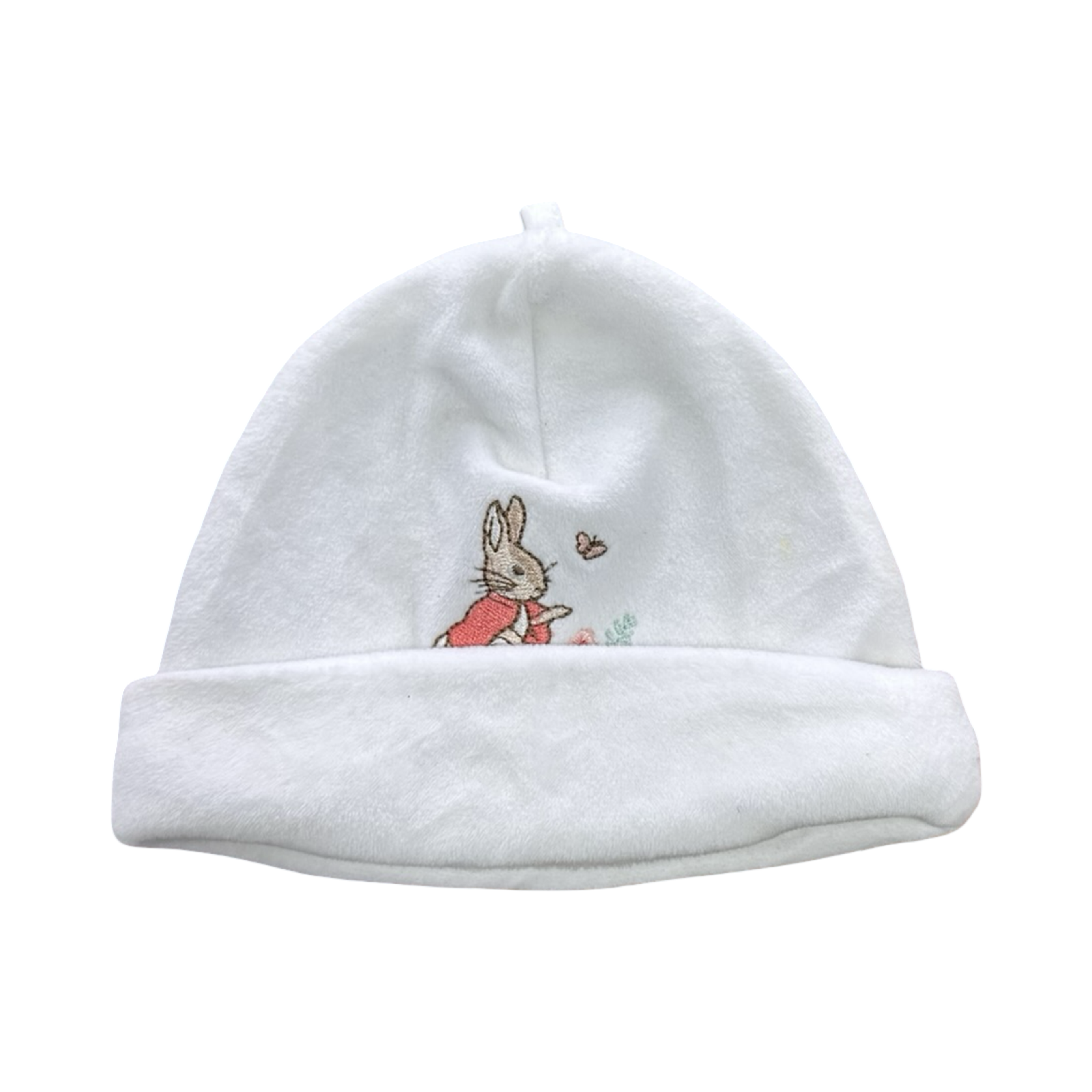 1-3M White Fleece Flopsy Beanie - Woolworths