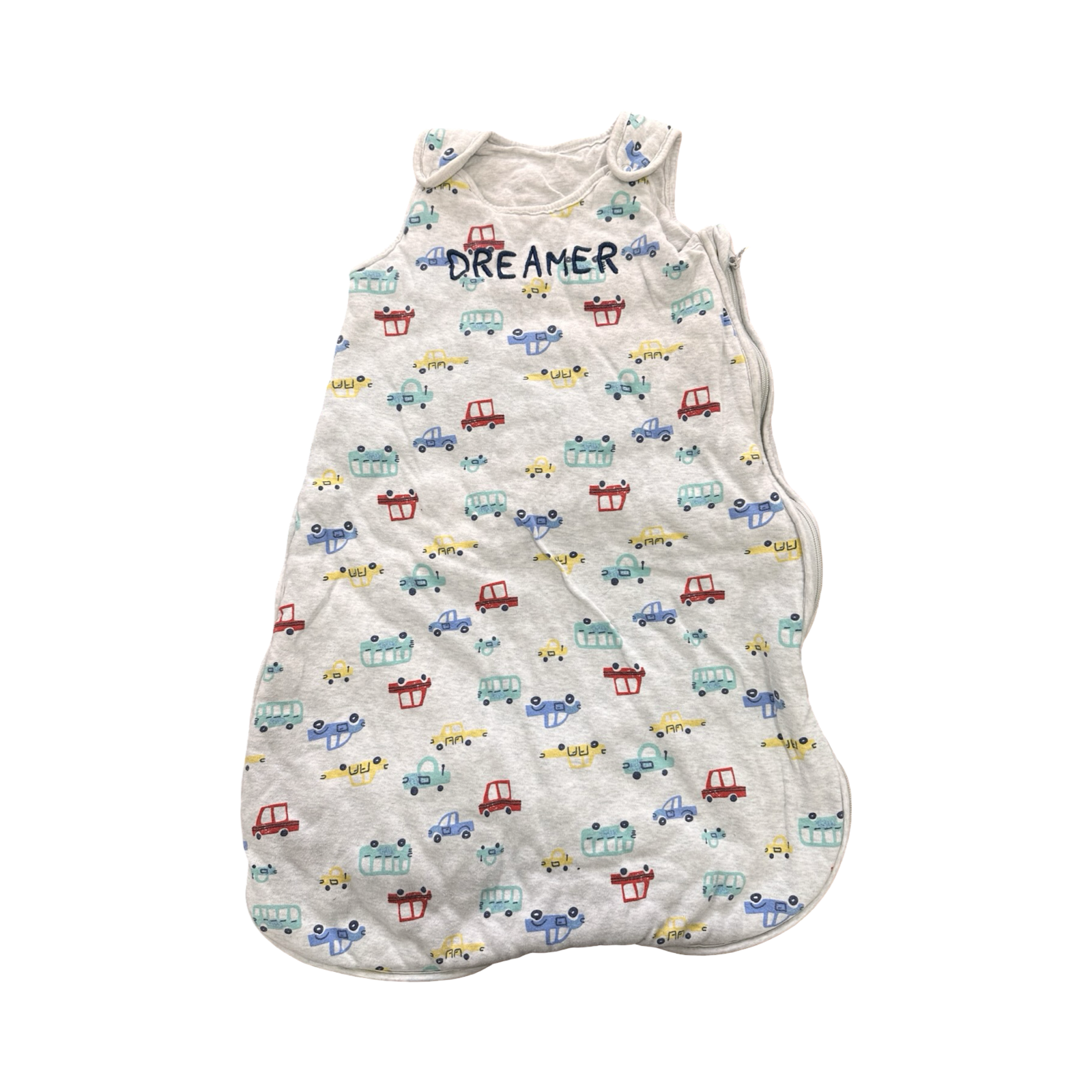 6-12M Dreamer Cars Lined Sleep Sack - Woolworths