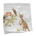 White Kangaroo & Koala Muslin Blanket - Bubba Blue Australia
