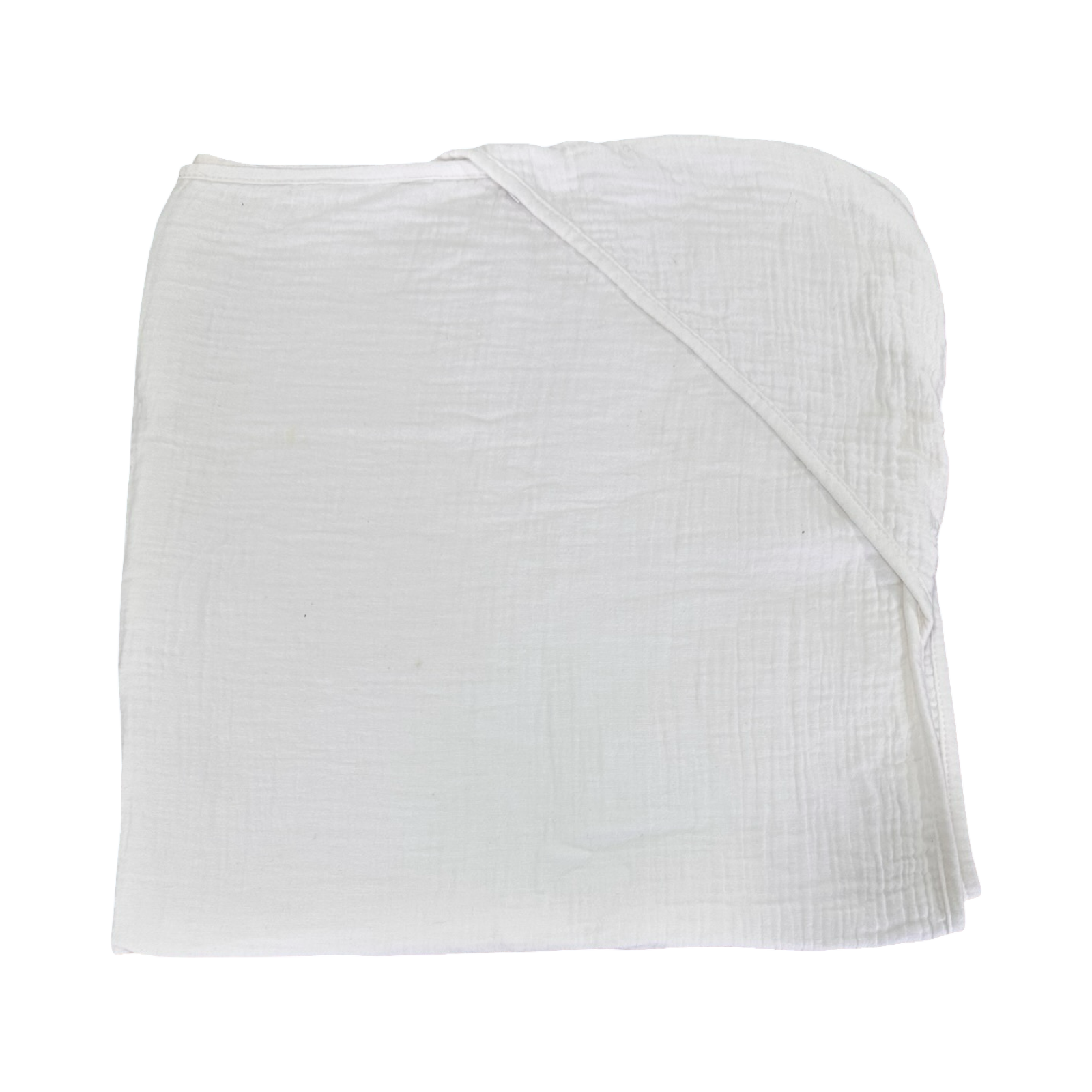 White Muslin Swaddle Hooded Blanket - Woolworths