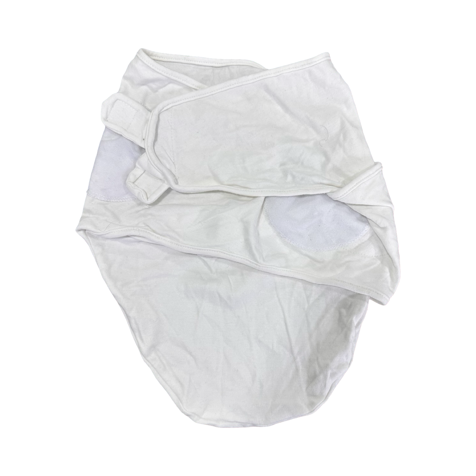 White Floral Stretch Cotton Swaddle Wrap Blanket - Mother's choice