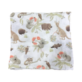White Muslin Animal Swaddle Blanket - Bubbablue Australia