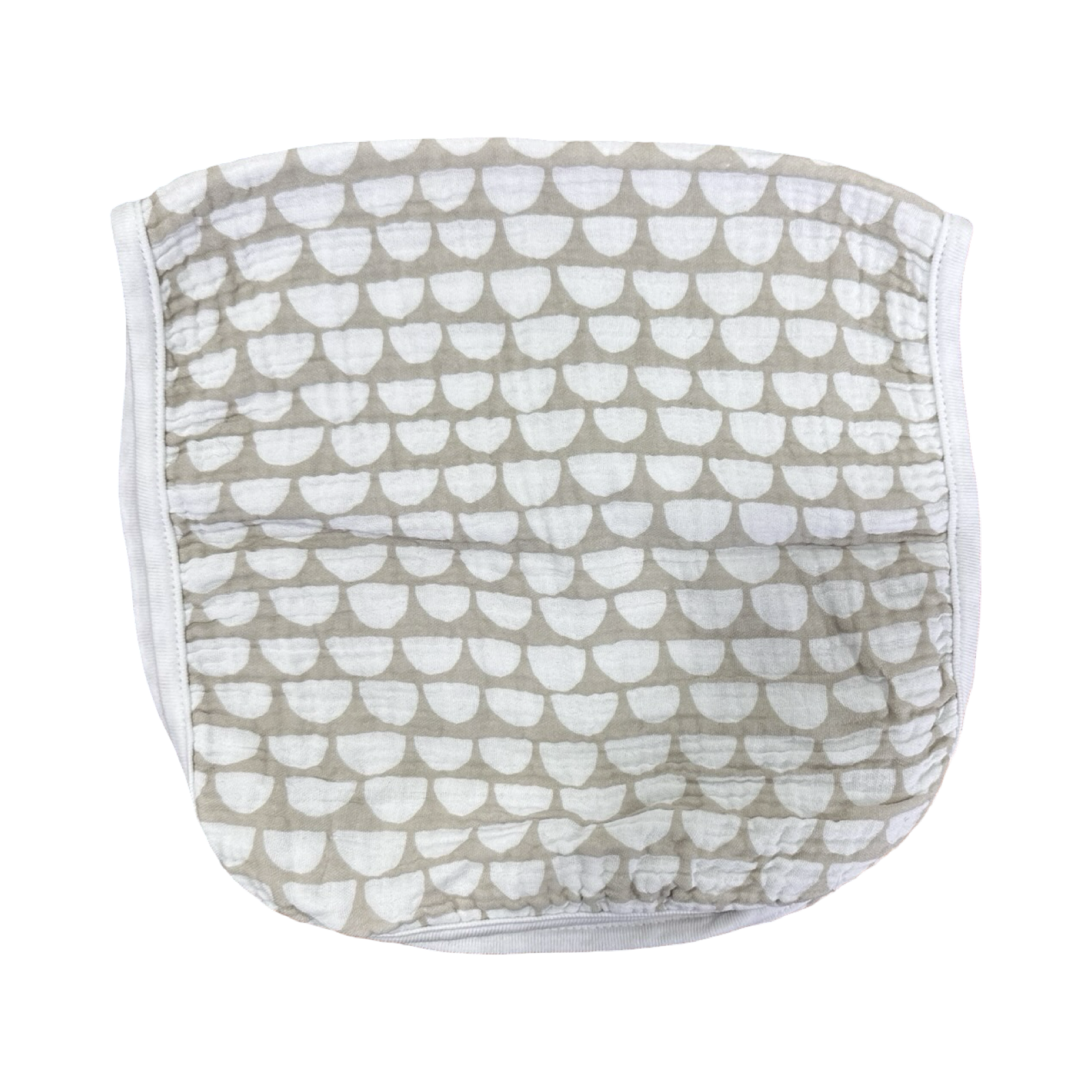 28x56cm Beige & White Burp Cloth - Woolworths