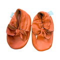Size 2 Orange Genuine Leather Girl Shoes - Struzio