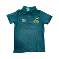 4-5Y Springboks Green Golf Shirt