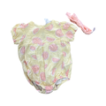 3-6M Yellow Grapefruit Romper & Headband - Cotton On