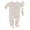 6-9M Peach Bird Snapper Babygrow with Headband - René Rofé
