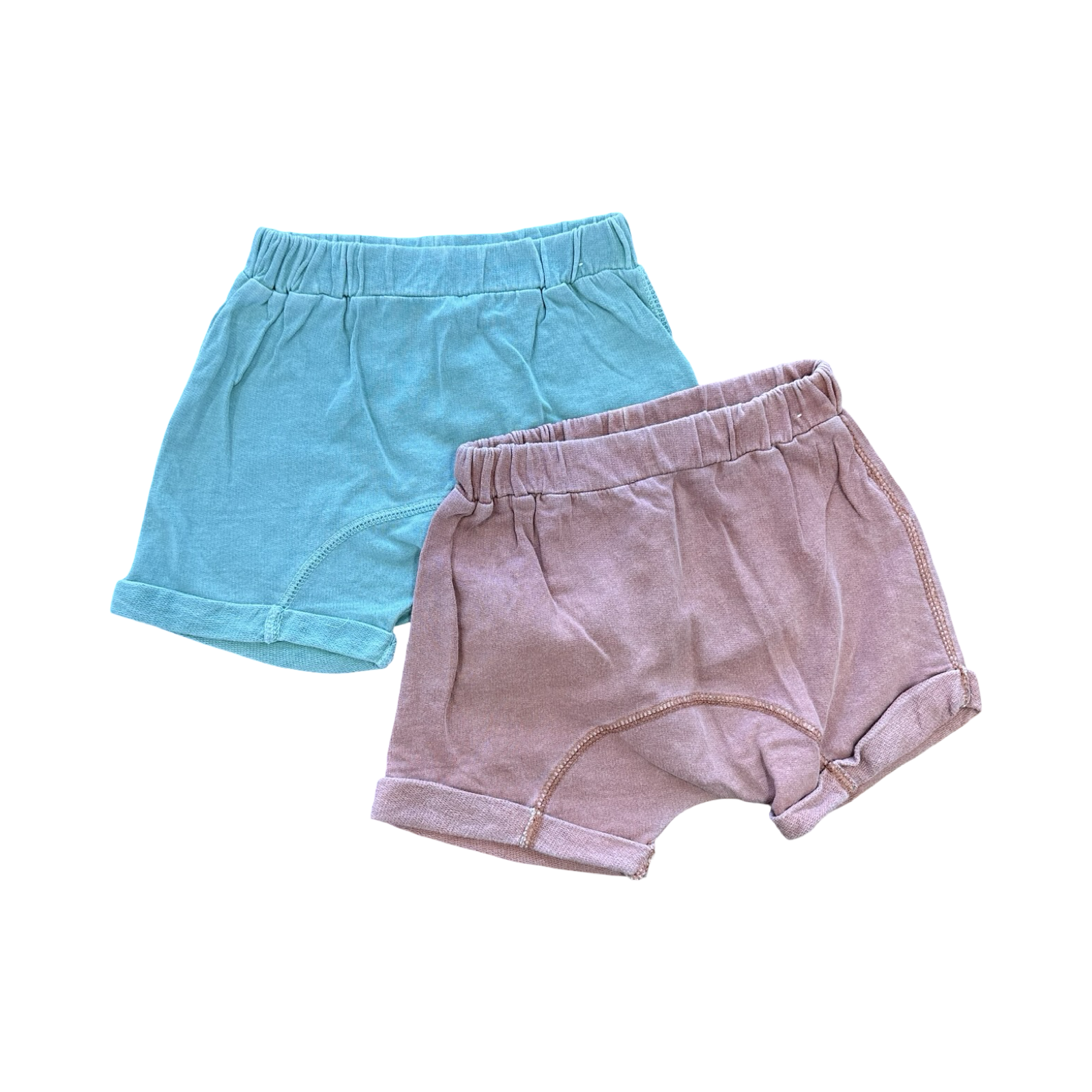 6-12M 2pc Short Set Orange & Green - Cotton On