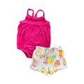 3-6M 2pc Summer Set Pink Bodysuit, Shorts - Baby Gap / H & M