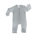 3-6M Grey Knitted Onesie - Clicks