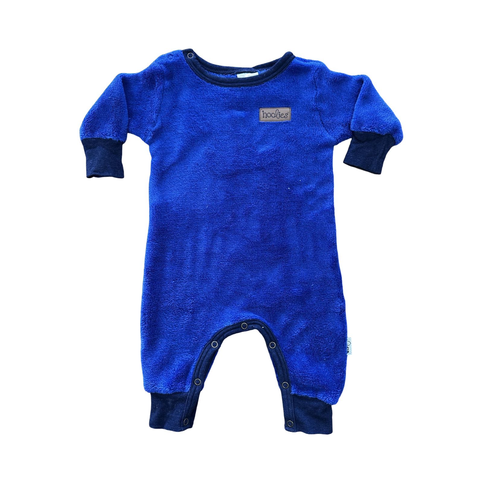 3-6M Royal Blue Fleece Onesie - Holies