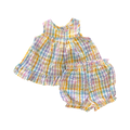 18-24M 2pc Check Multicolour Summer Set - Cuddlesome