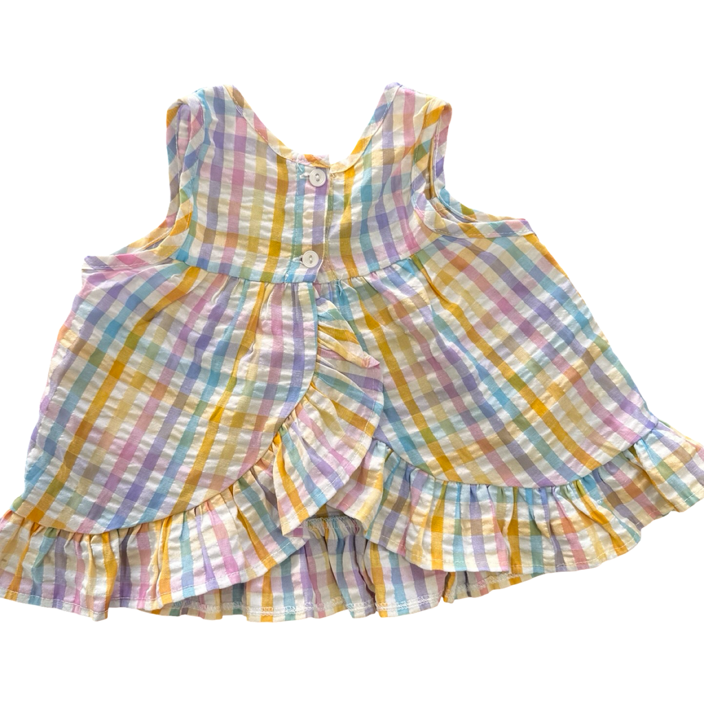 18-24M 2pc Check Multicolour Summer Set - Cuddlesome