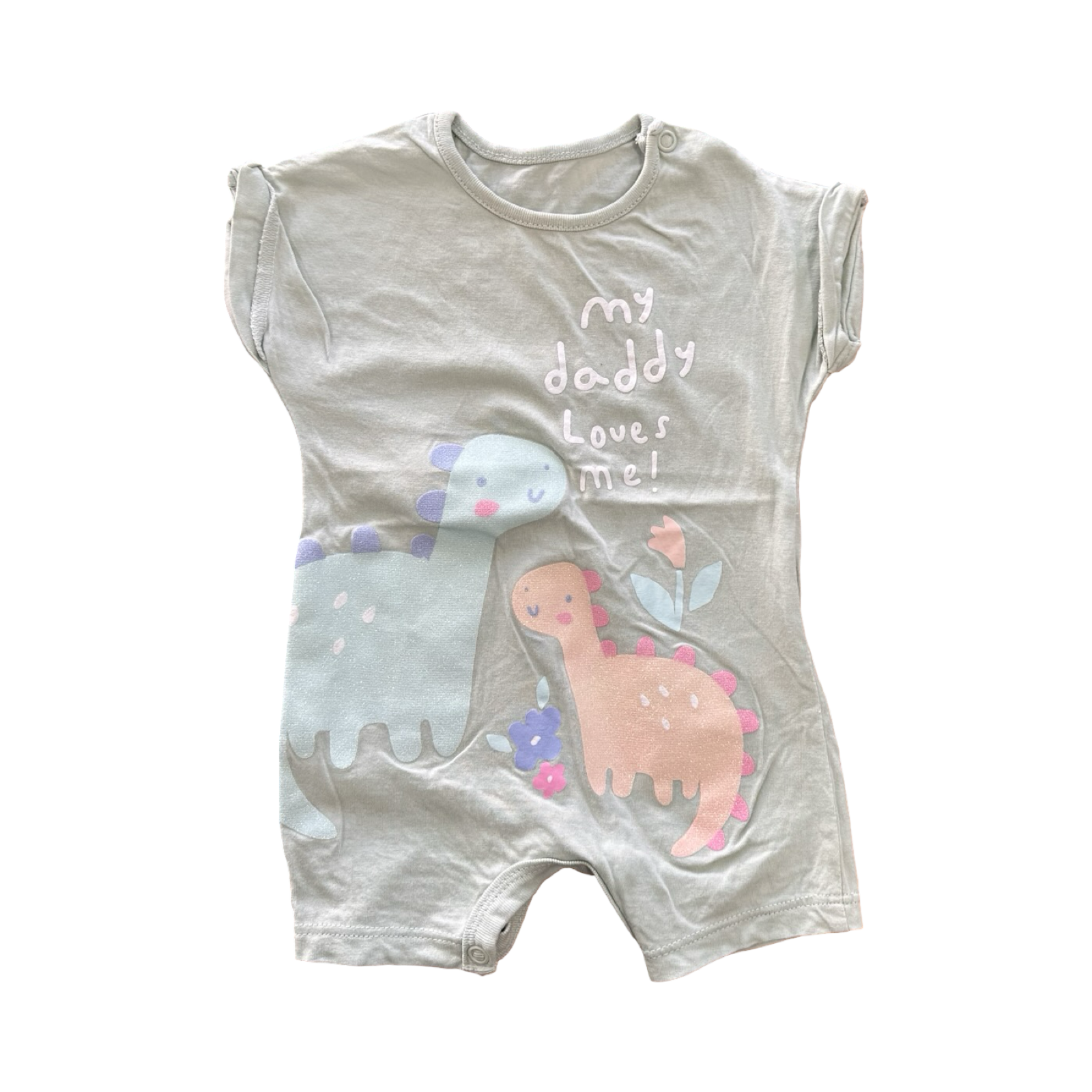 1-3M Green My Daddy Loves Me! Romper - Woolworths
